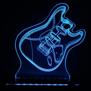 3D acrylic colour changing table LED lamp Strat style