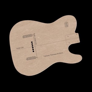 MDF T-Style GUITAR FULL TEMPLATE