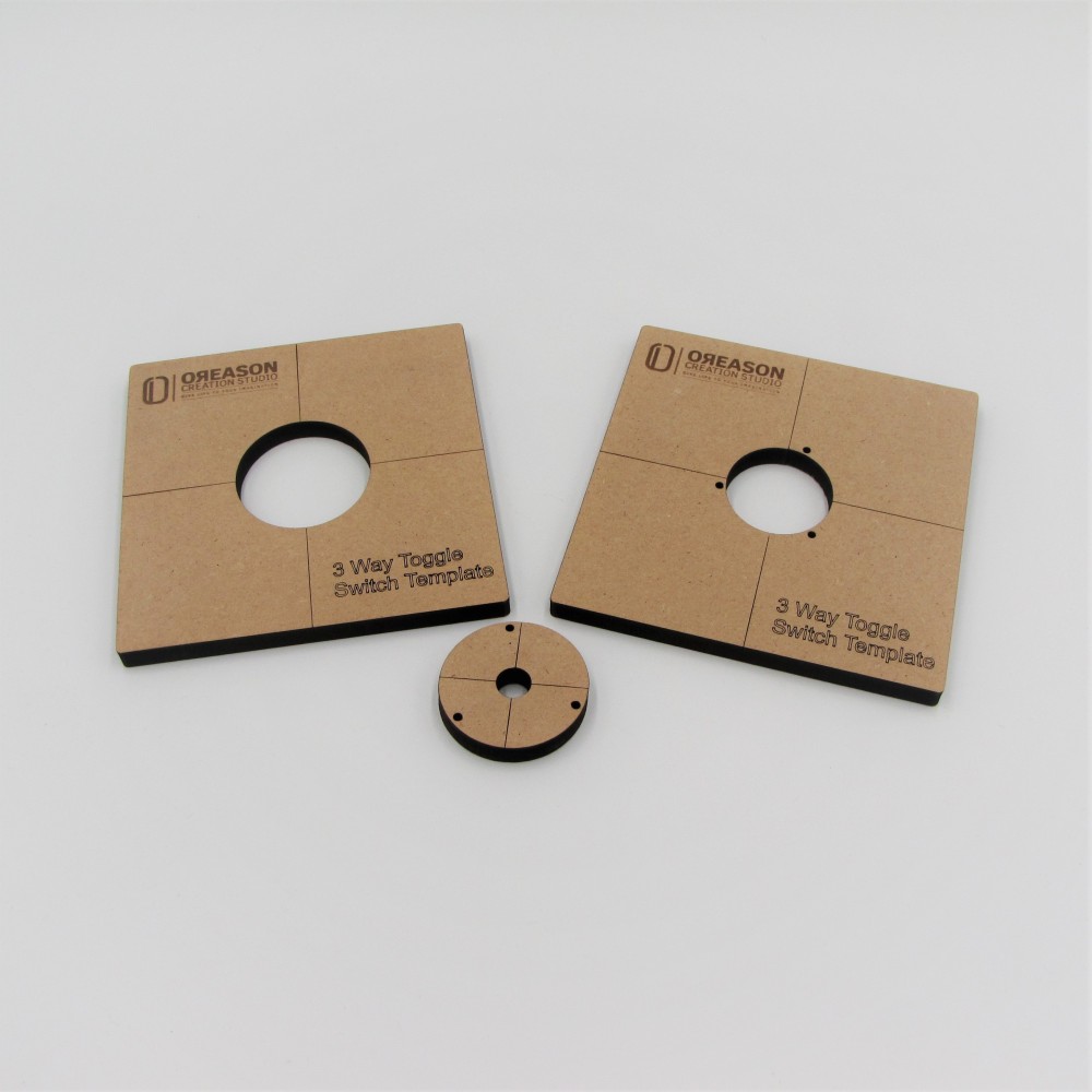 MDF 3 way toggle switch template