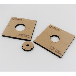 MDF 3 way toggle switch template
