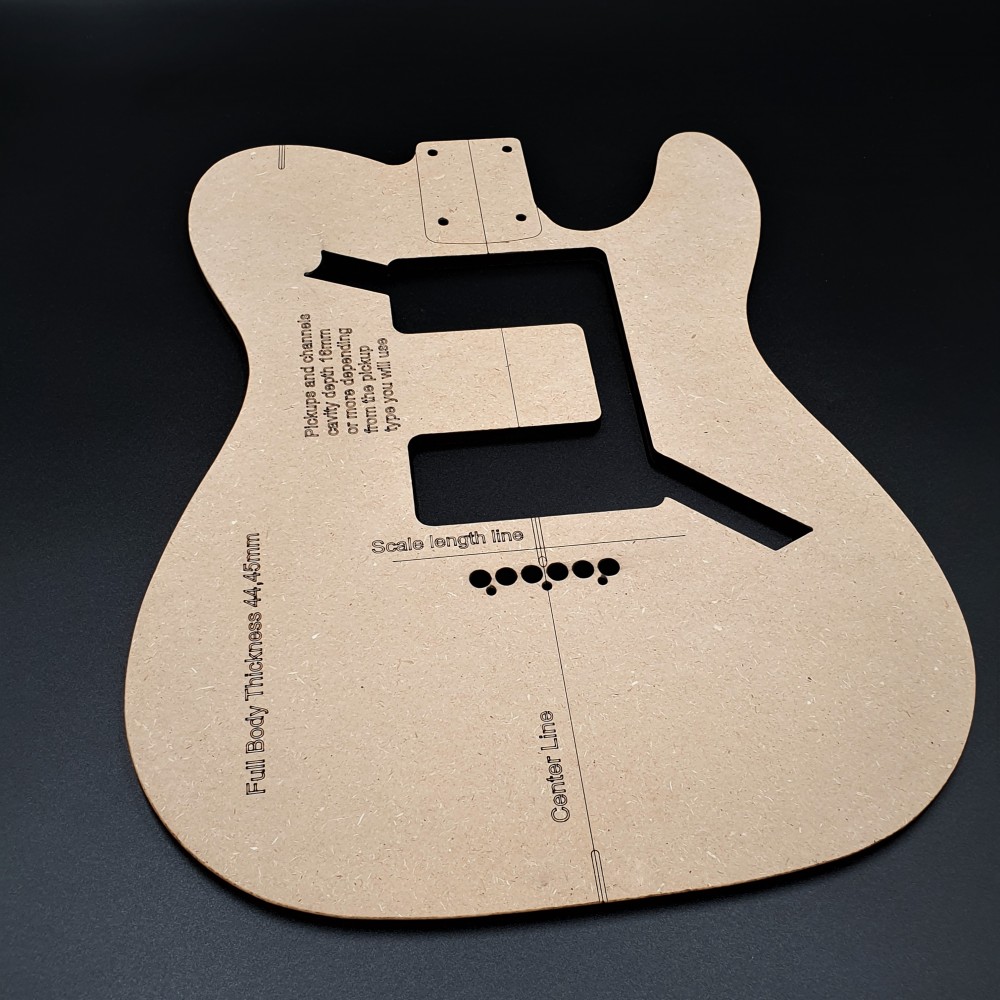 MDF T-DELUXE 72 Style GUITAR FULL TEMPLATE